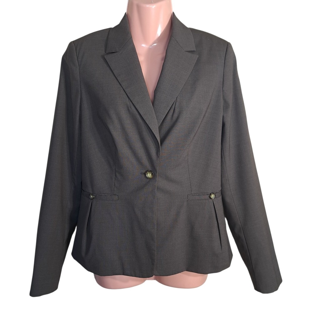 Banana Republic Women Brown‎ Blazer Jacket Size 4 Wool Career executive Workwear